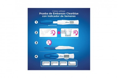 Clearblue Prueba De Embarazo Digital Caja Con 1 Unidad