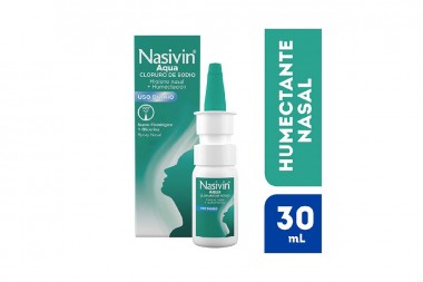 Humectante Nasal Nasivin Aqua Spray Frasco Con 30 mL