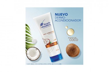 Acondicionador Head & Shoulders Aceite Coco Frasco Con 300mL