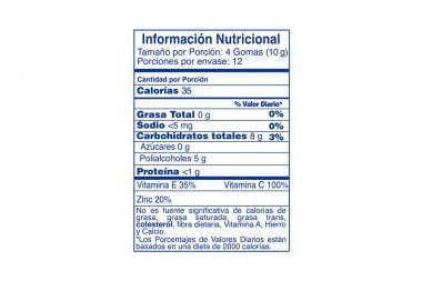 Gomas Benet Kids Vitamina C Y Zinc Sin Azúcar Frasco Con 48 Unidades