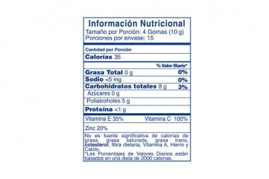 Benet Naranja Sinazucar-Zinc-Vitc Frasco 60 Gomas