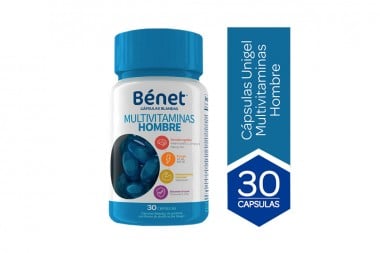 Multivitamínico Benet Hombre Frasco Con 30 Cápsulas