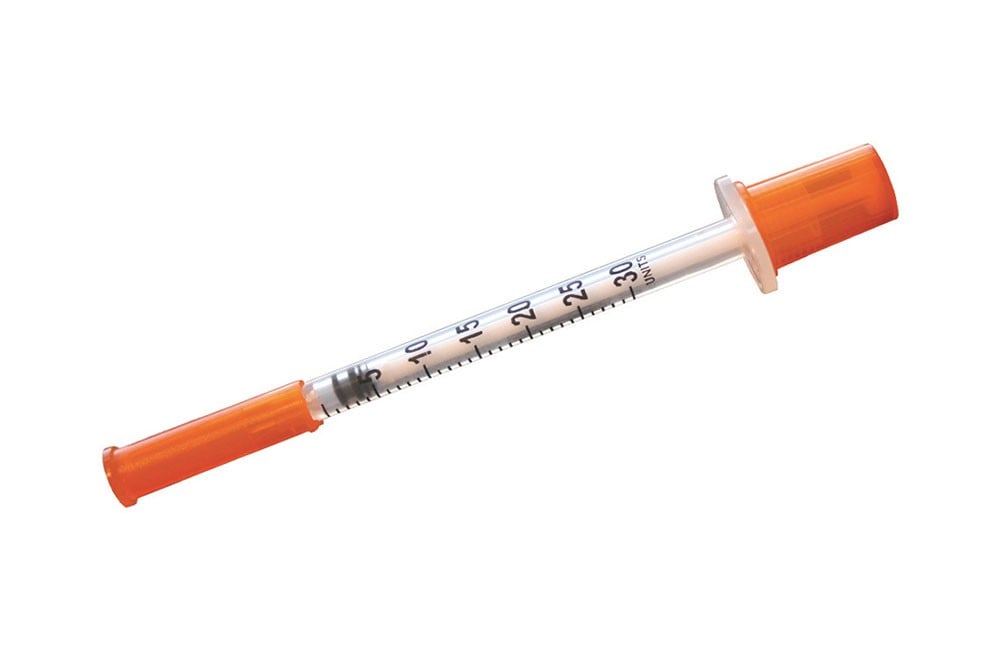Jeringa Insulina Alfasafe 0,5 Ml Caja Con 100 Unidades