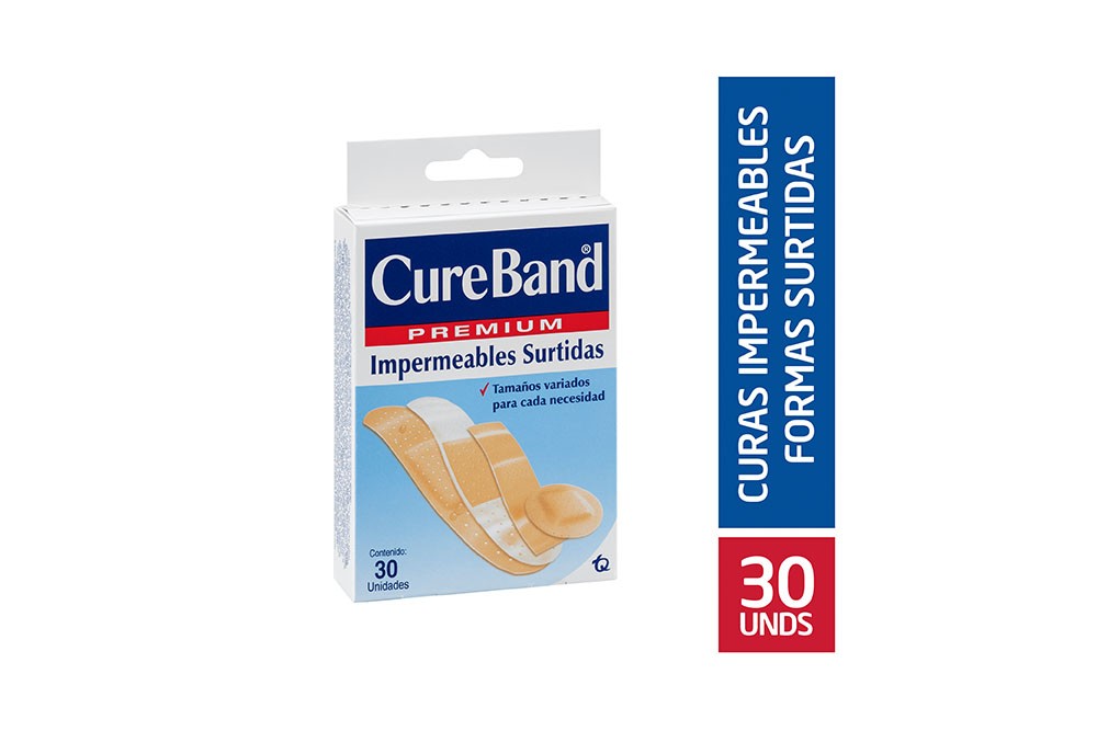 Curas CureBand Premium Caja Con 30 Unidades