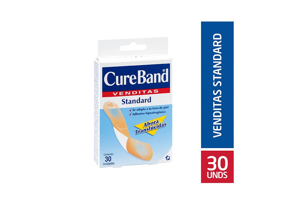 CureBand Venditas Standard Caja Con 30 Unidades