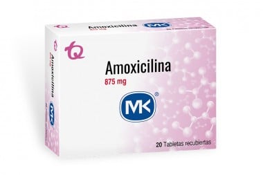 Amoxicilina MK 875 mg Caja...