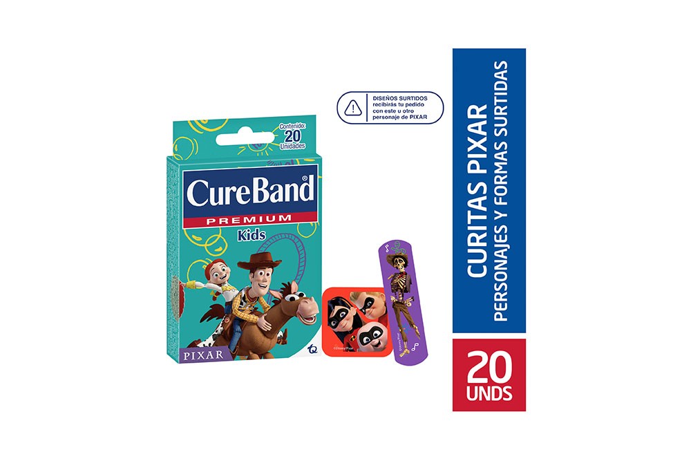 Curas Cureband Premium Kids Caja Con 20 Unidades