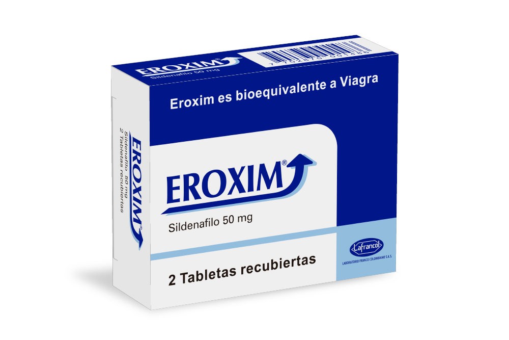 Eroxim 50 mg Caja Con 2 Tabletas Recubiertas