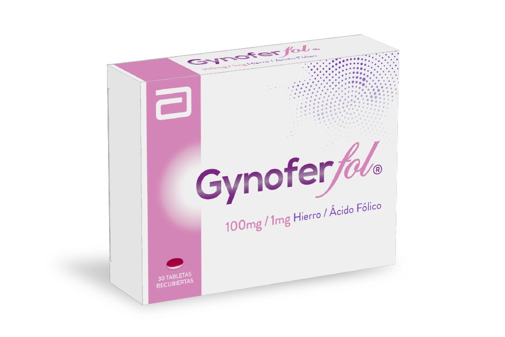 Gynofer Fol 100/ 1 mg Caja Con 30 Tabletas Recubiertas