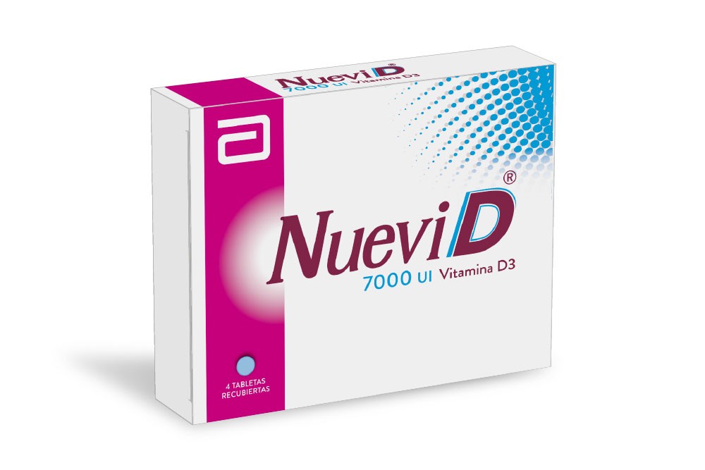 Nuevi D 7000 UI Caja Con 4 Tabletas Recubiertas
