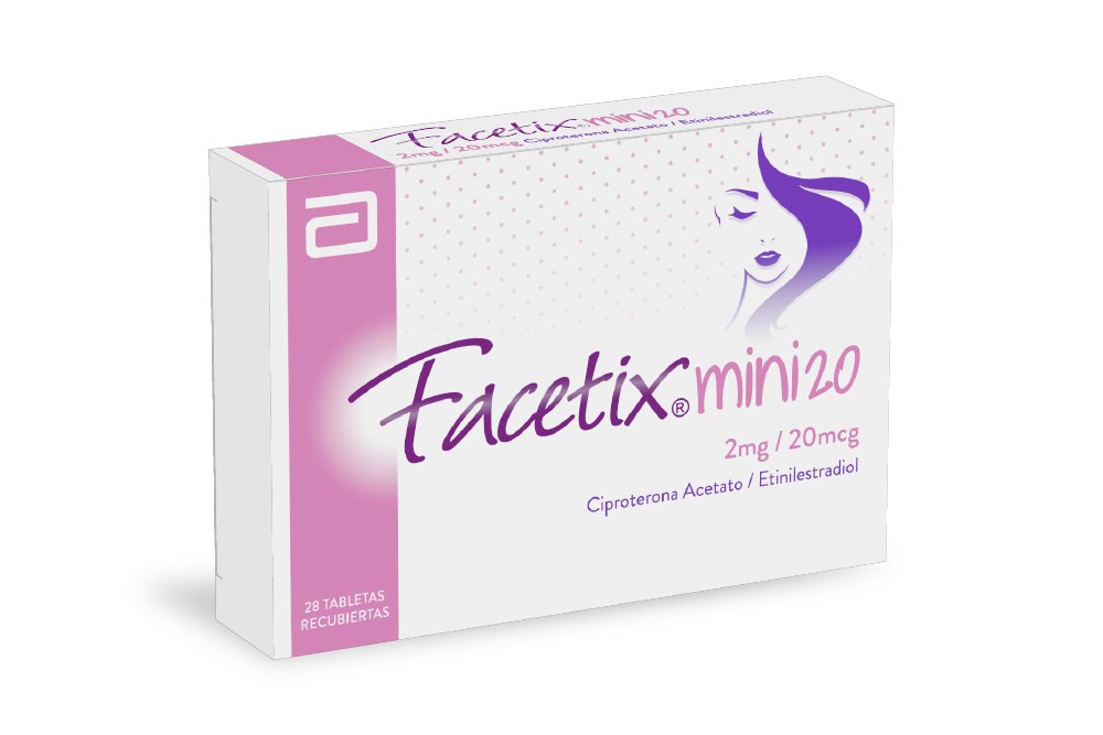 Facetix Mini 2 mg/ 20 mcg Caja Con 28 Tabletas Recubiertas