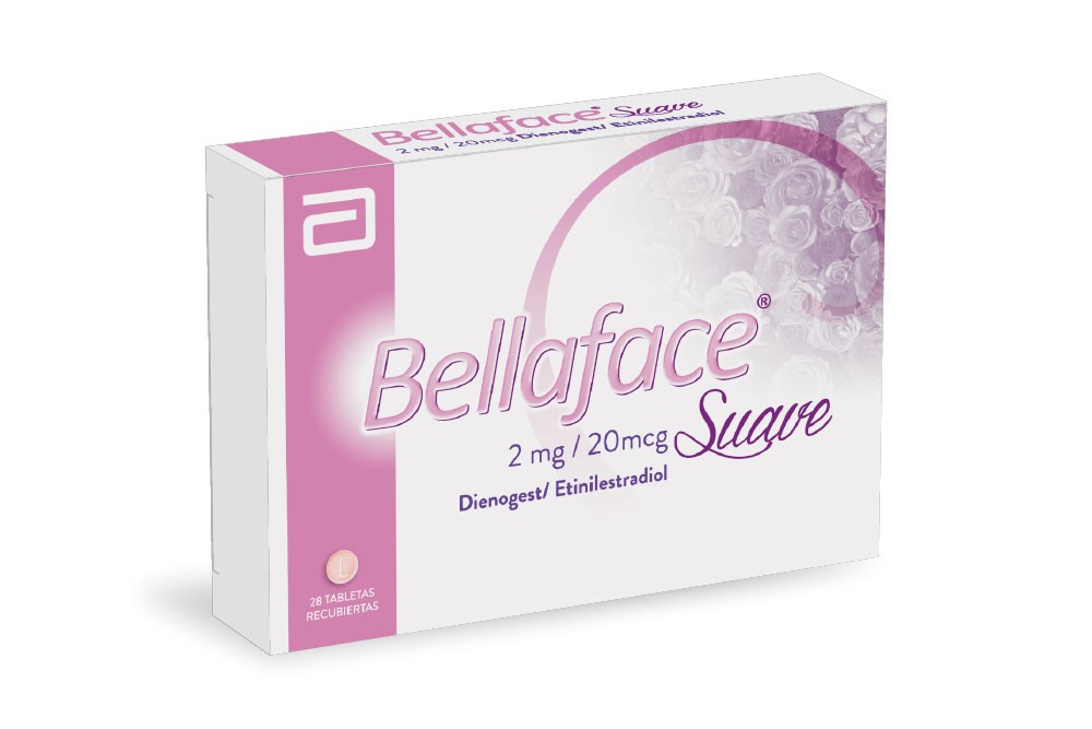 Bellaface Suave 2 mg/ 20 mcg Caja Con 28 Tabletas Recubiertas