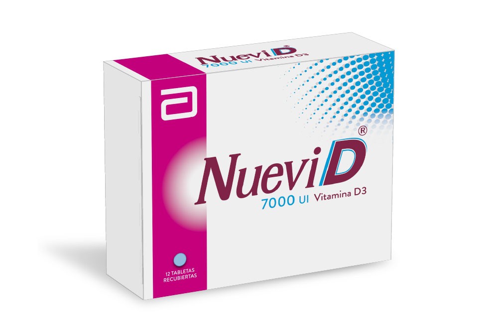 Nuevi D 7000 UI Caja Con 12 Tabletas Recubiertas