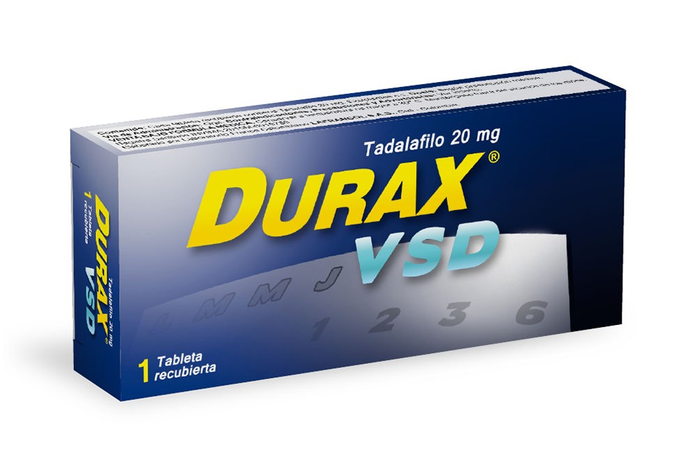 Durax VSD 20 mg Caja Con 1 Tableta Recubierta