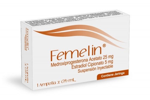 Femelin 25/ 5 mg Inyectable...