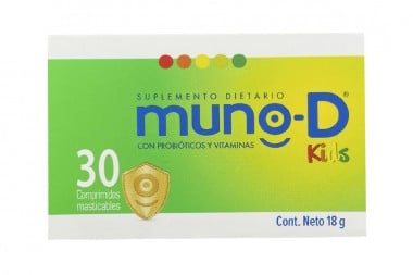 Muno D Kids Probióticos Caja Con 30 Comprimidos