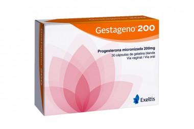 Gestageno 200 mg Caja Con 30 Cápsulas Blandas
