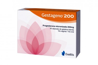 Gestageno 200 mg Caja Con 30 Cápsulas Blandas
