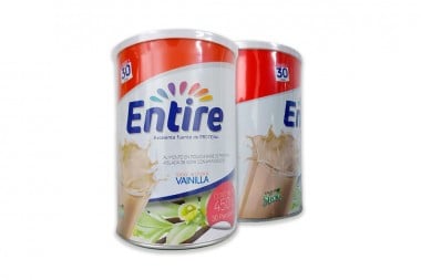 Alimento Entire Sabor Vainilla Lata Con 450 G