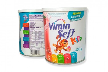 Alimento Vimin Seft Kido Sabor Fresa Lata Con 400 G