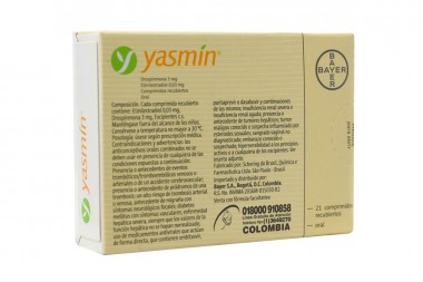 Yasmin 3/0.03 Mg Caja Con 21 Comprimidos Recubiertos