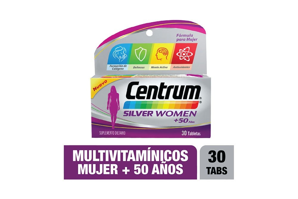 Centrum Silver Women +50 Años 30 Tabletas