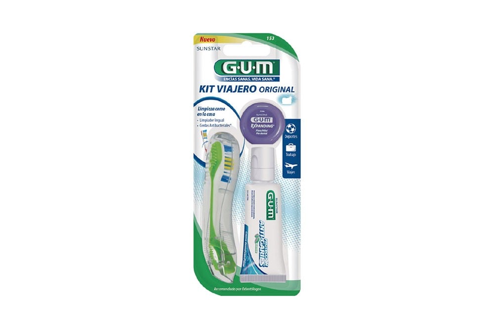 Kit Viajero Dental Gum Antibacterial Empaque Con 1 Kit
