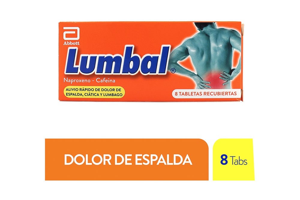 Lumbal 50/ 220 Mg Caja Con 8 Tabletas Recubiertas