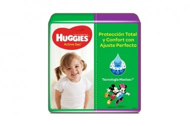 Pañales Huggies Active Sec...