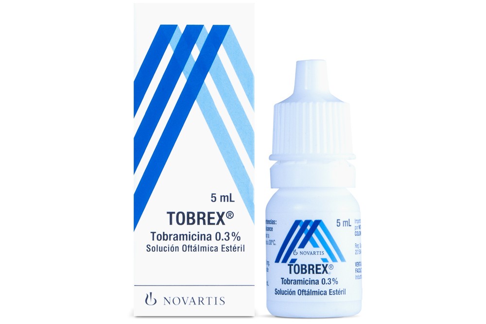 Tobrex Solución Oftálmica 3 mg Caja Con Frasco Con 5 mL