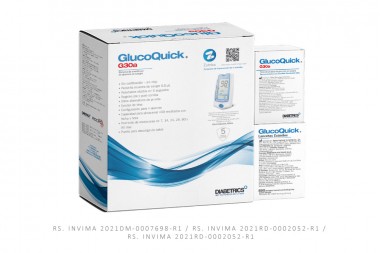 Glucómetro GlucoQuick G30A Caja Con 1 Unidad + 50 Lancetas