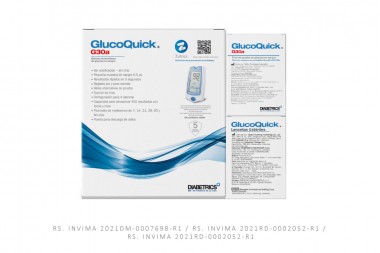 Glucómetro GlucoQuick G30A Caja Con 1 Unidad + 50 Lancetas