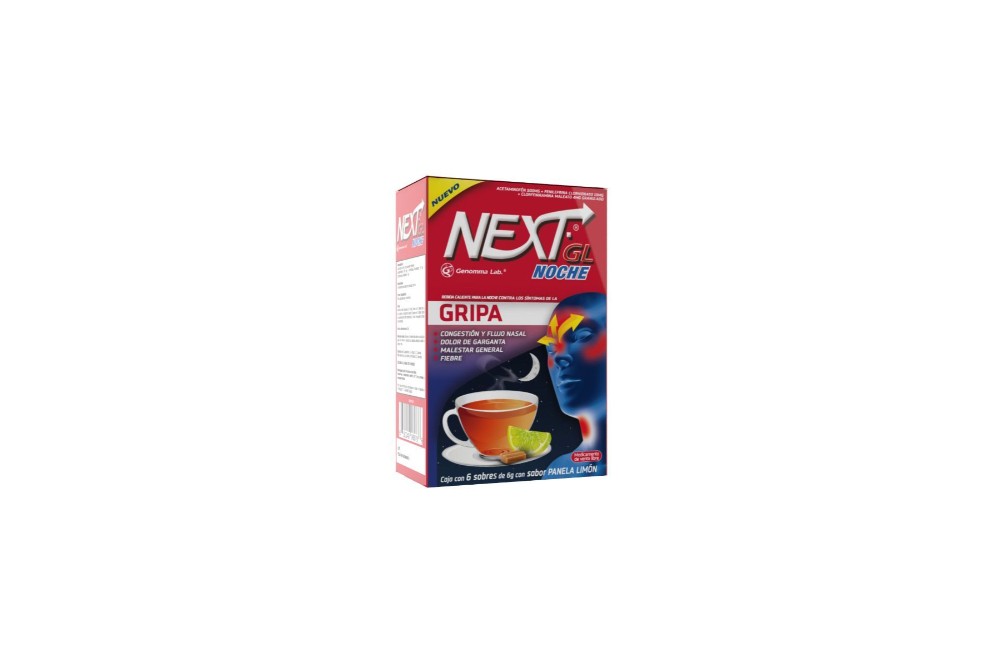Next Gl Noche Sabor Limón Panela Cajas 6 Sobres