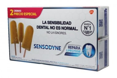 Crema Sensodyne Repara Y Protege Caja 2 Tubos