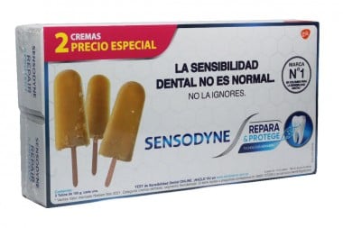 Crema Sensodyne Repara Y Protege Caja 2 Tubos