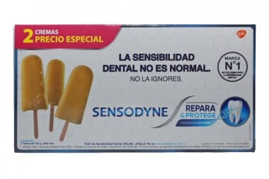 Crema Sensodyne Repara Y Protege Caja 2 Tubos