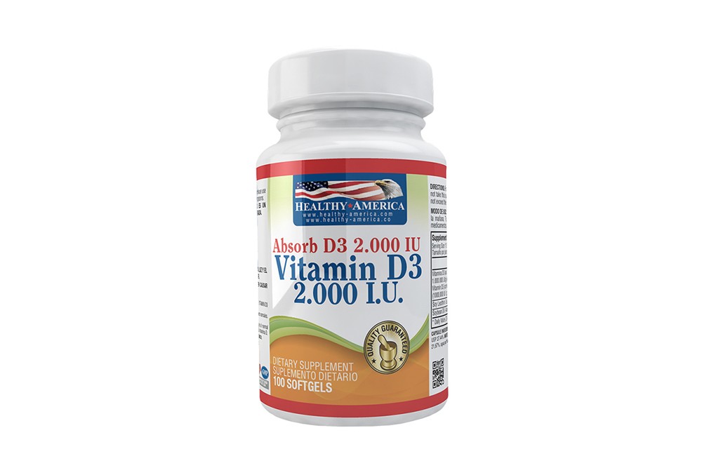Vitamin D3 2000 UI Plus Caja Con 100 Cápsulas Blandas
