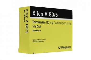 Xifen A 80/5 mg Oral Caja Con 30 Tabletas