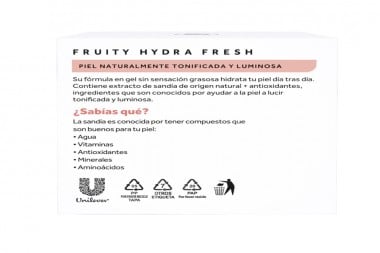 Gel Hidratante Pond'S Fruity Hydra Fresh Sandía Frasco Con 50 G
