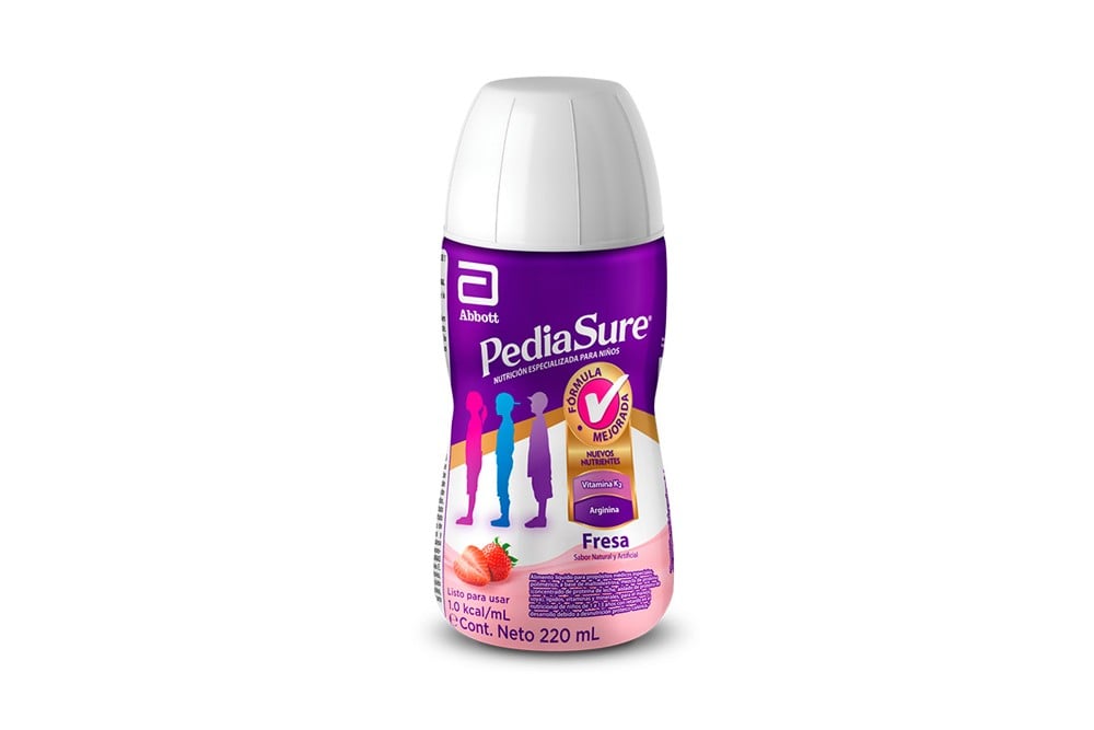 Pediasure Líquida Sabor Fresa Frasco Con 220 mL