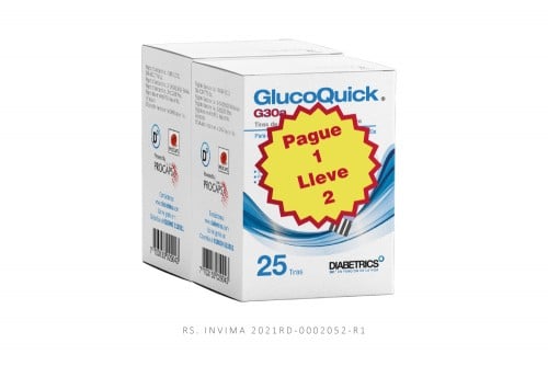 Tiras Reactivas Glucoquick Empaque Con 2 Cajas