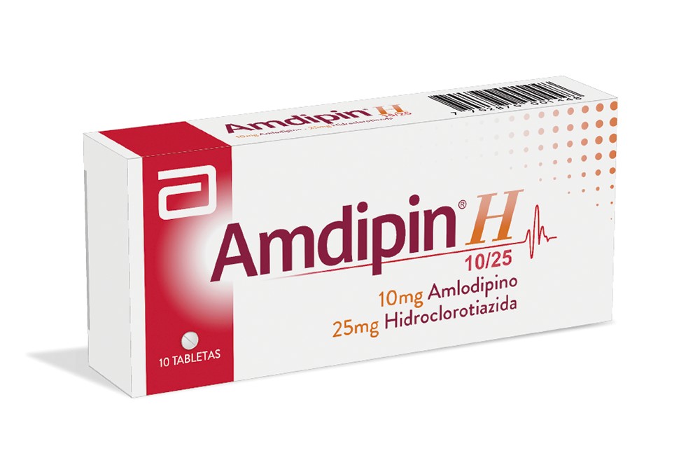 Amdipin H 5 / 12.5 mg Caja Con 10 Tabletas