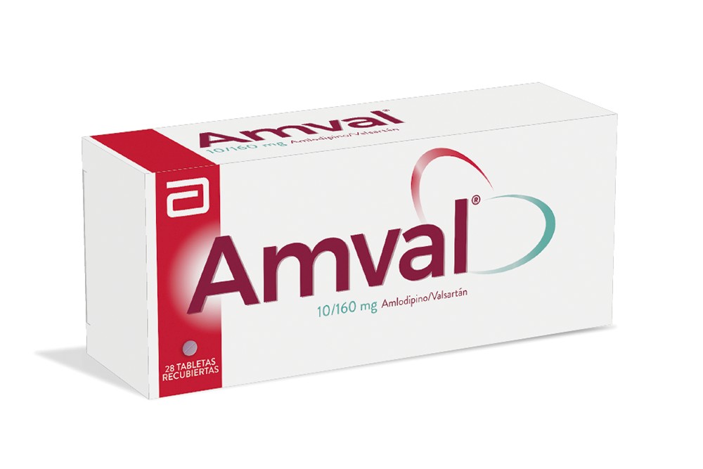 Amval 10 / 160 mg Caja Con 28 Tabletas Recubiertas