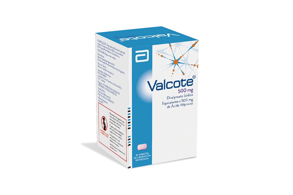 Valcote 500 mg Caja Con Frasco Con 30 Tabletas Entéricas