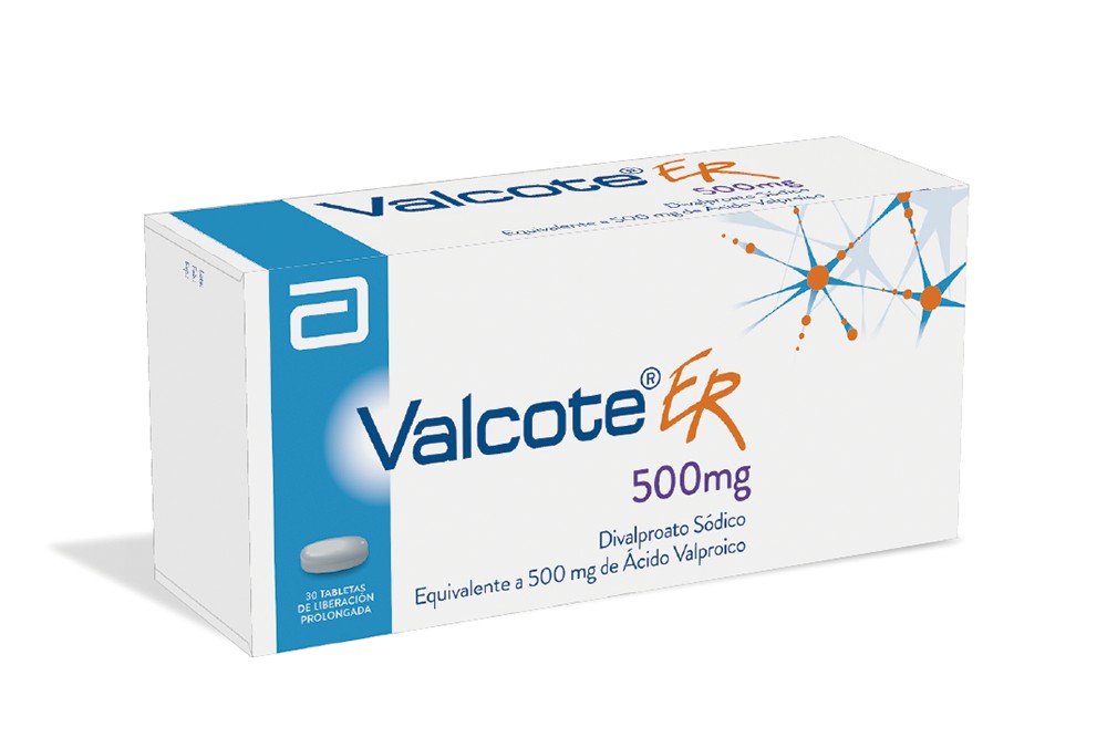 Valcote ER 500 mg Caja Con 30 Tabletas Recubiertas