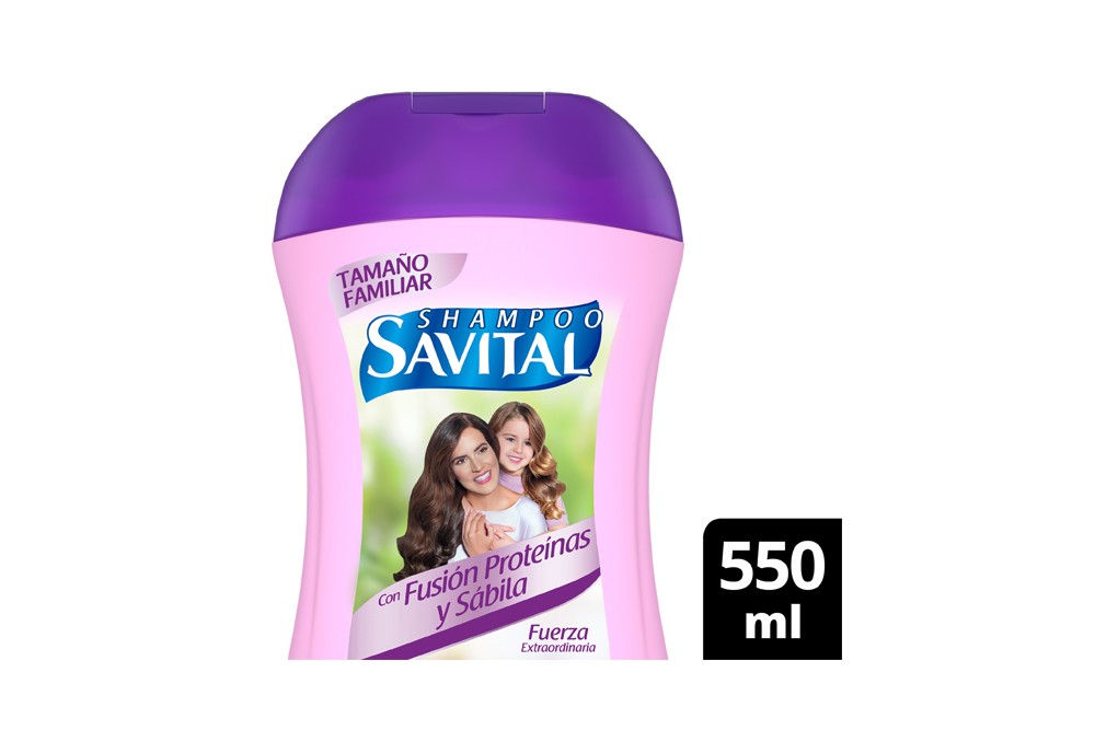 Shampoo Savital Fusión Proteinas Y Sábila 550 Ml