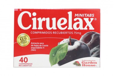 Ciruelax Minitabs 75 mg Caja Con 40 Comprimidos Recubiertos