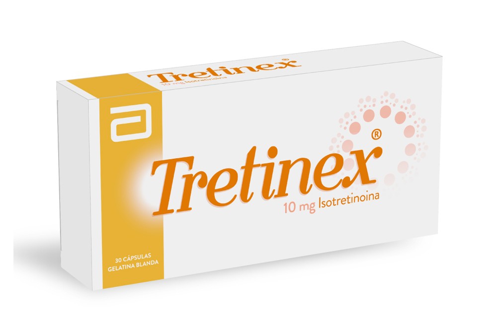 Tretinex 10 mg Caja Con 30 Cápsulas De Gelatina Blanda