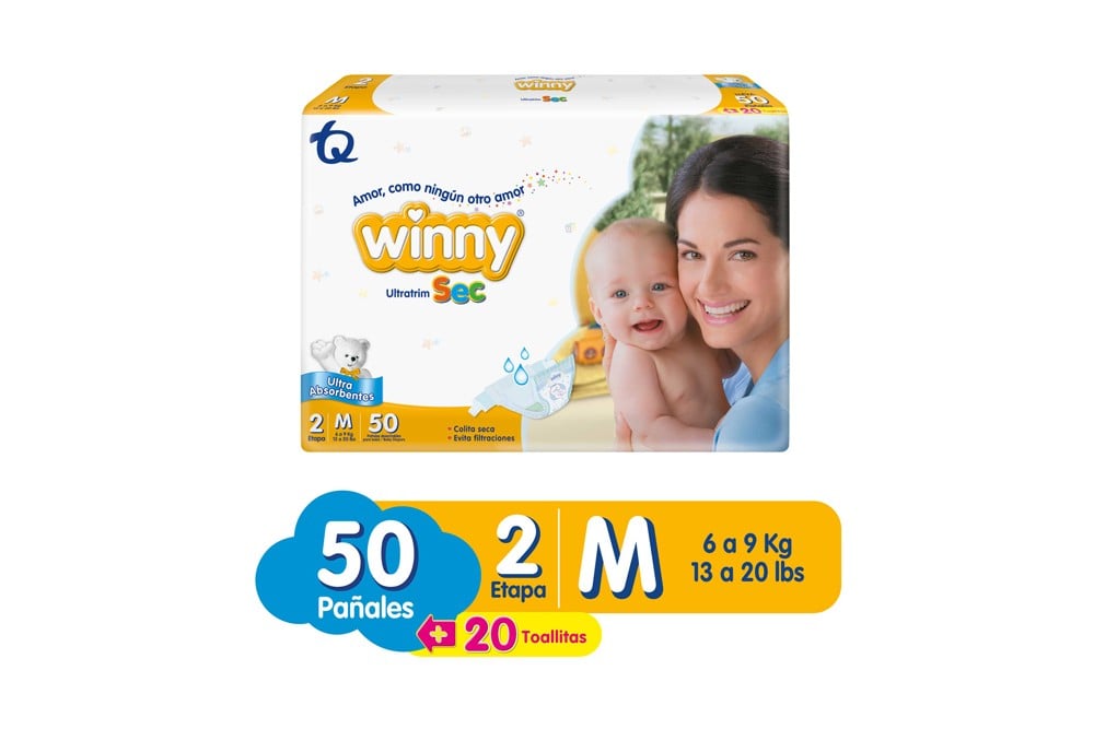 Oferta Pañales Winny Ultratrim Sec Etapa 2 50 Unds