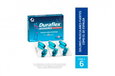 Durafex-E Espalda Forte Caja Con 6 Cápsulas Blandas - Droguerías Cafam Bogotá